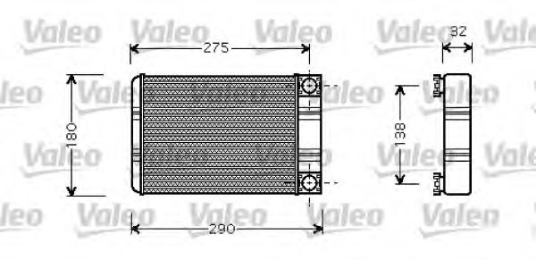 Radiator (calorifer) caldura habitaclu MERCEDES CLK Cabriolet (A209) (2003 - 2010) VALEO 812321