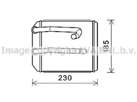 Radiator (calorifer) caldura habitaclu MITSUBISHI L 200 (K7_T, K6_T) (1996 - 2007) AVA QUALITY COOLING MT6260