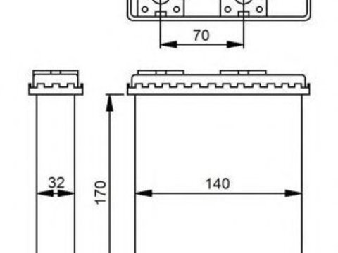 Radiator (calorifer) caldura habitaclu NISSAN VANETTE CARGO caroserie (HC 23) (1994 - 2016) NRF 52230