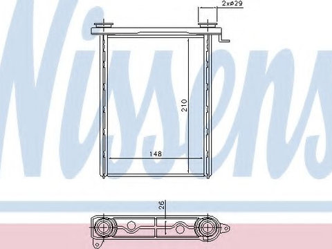 Radiator (calorifer) caldura habitaclu RENAULT GRAND SCÉNIC III (JZ0/1_) (2009 - 2016) NISSENS 73343