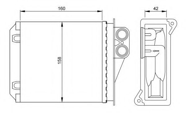 Radiator (calorifer) caldura habitaclu VW CRAFTER 