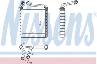 Radiator (calorifer) caldura habitaclu VW TIGUAN (