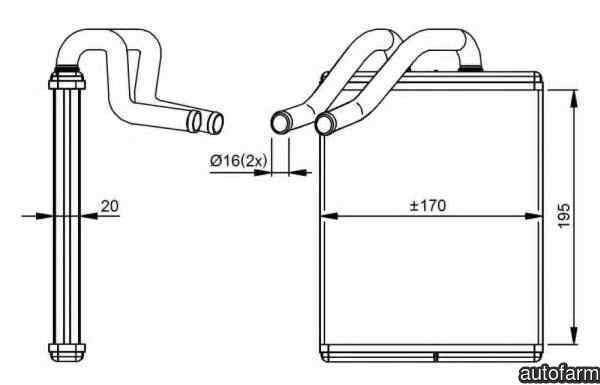 Radiator calorifer caldura KIA SORENTO I (JC) NRF 54301