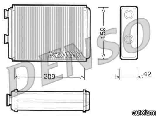 Radiator calorifer caldura LANCIA YPSILON 843 Producator DENSO DRR09070