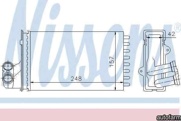 Radiator calorifer caldura PEUGEOT 406 cupe (8C) NISSENS 72984