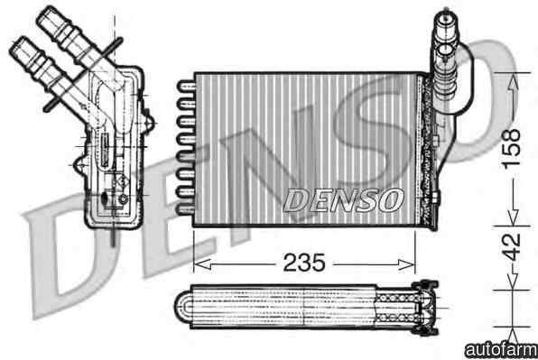 Radiator calorifer caldura RENAULT CLIO II caroserie SB0/1/2 DENSO DRR23001