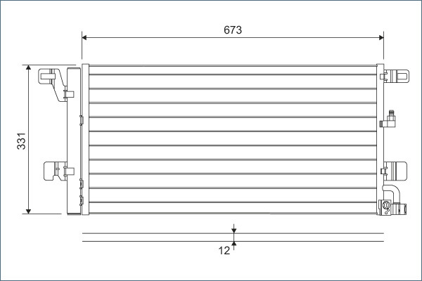 RADIATOR CLIMA AC ~ AUDI A4 Allroad B9 (8WH, 8WJ) 2016 2017 2018 2019 ~ VAL822596 ~ VALEO