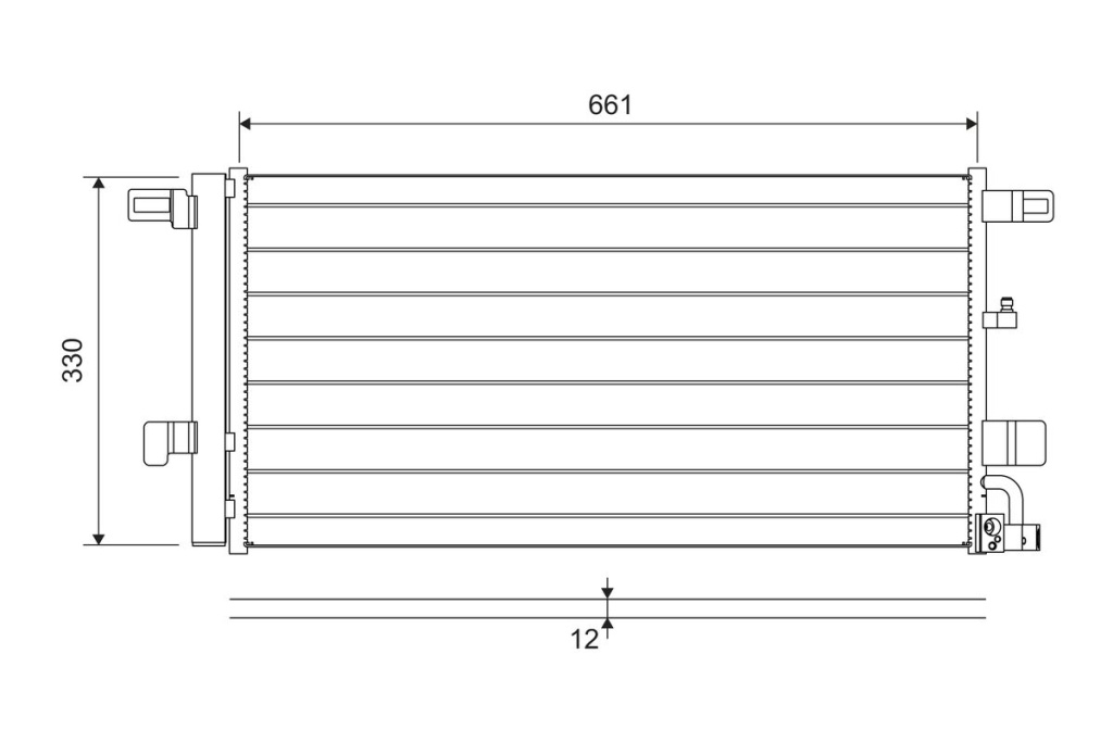 RADIATOR CLIMA AC ~ AUDI A4 Allroad B9 (8WH, 8WJ) 2016 2017 2018 2019 ~ VAL822650 ~ VALEO