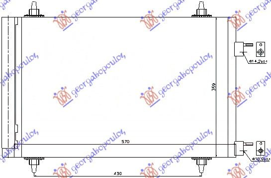 Radiator clima Ac/ benzina/motorina CITROEN C4 04-11 CITROEN C4 11-20 CITROEN DS4 11-15