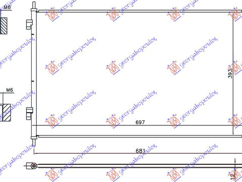 Radiator clima Ac/ benzina/motorina HONDA HR-V 15-19 Cod 80110-T7W-A01