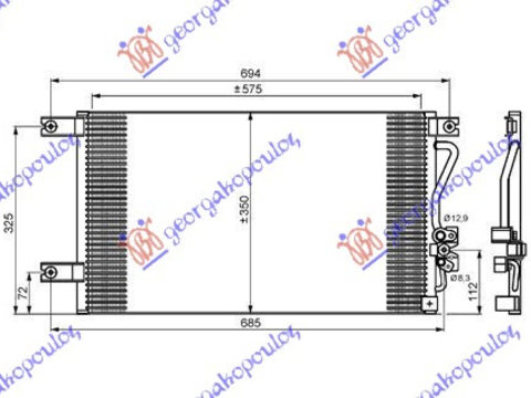 Radiator clima Ac/ benzina/motorina MITSUBISHI P/U L200 99-01 MITSUBISHI P/U L200 02-06