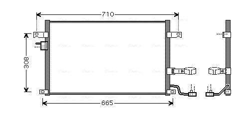 RADIATOR CLIMA AC ~ CHEVROLET NUBIRA Saloon 2005 2