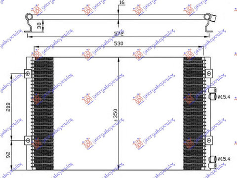 Radiator clima Ac/ CHRYSLER PT CRUISER 01-10 cod 5093708AA