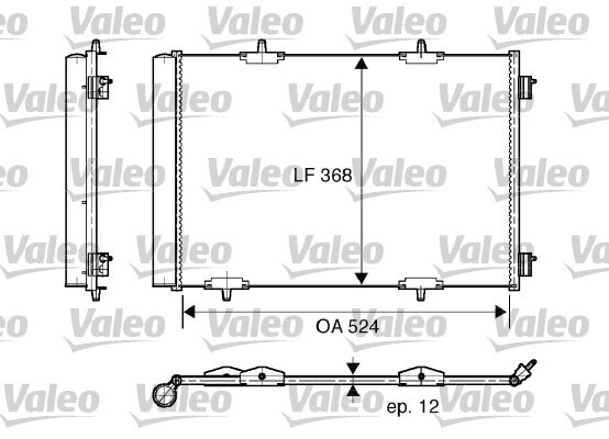Radiator clima/AC # CitroEn C2 2005 2006 2007 2008 2009 2010 2011 2012 2013 2014 2015 2016 2017 2018 2019 2020 2021 2022 2023 2024 2025 # 818015 # VALEO
