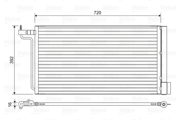 Radiator clima/AC # Ford C-max 2010 2011 2012 2013 2014 2015 2016 2017 2018 2019 2020 2021 2022 2023 2024 2025 # 814177 # VALEO