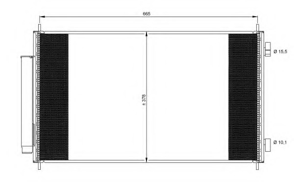 Radiator clima/AC # Honda Cr-v 2009 2010 2011 2012 2013 2014 2015 2016 2017 2018 2019 2020 2021 2022 2023 2024 2025 # 35864 # NRF