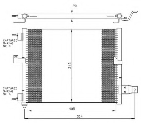Radiator clima/AC # Hyundai Atos 1998 1999 2000 # 