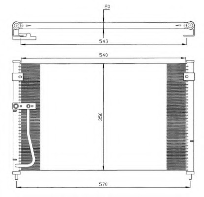 Radiator clima/AC # Mazda Capella 1997 1998 1999 # 35306 # NRF