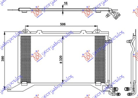 Radiator clima Ac/ MERCEDES E CLASS (W210) 96-99 M