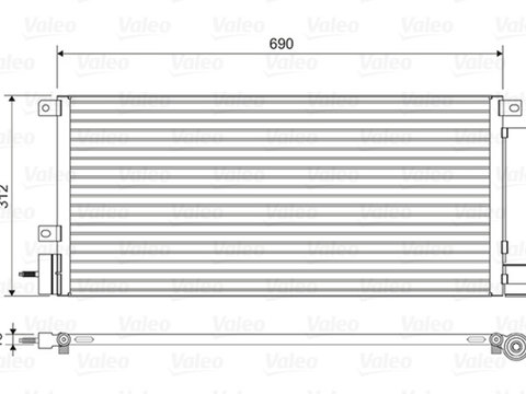 RADIATOR CLIMA AC OPEL MOKKA / MOKKA X (J13) VALEO VAL822576 2012