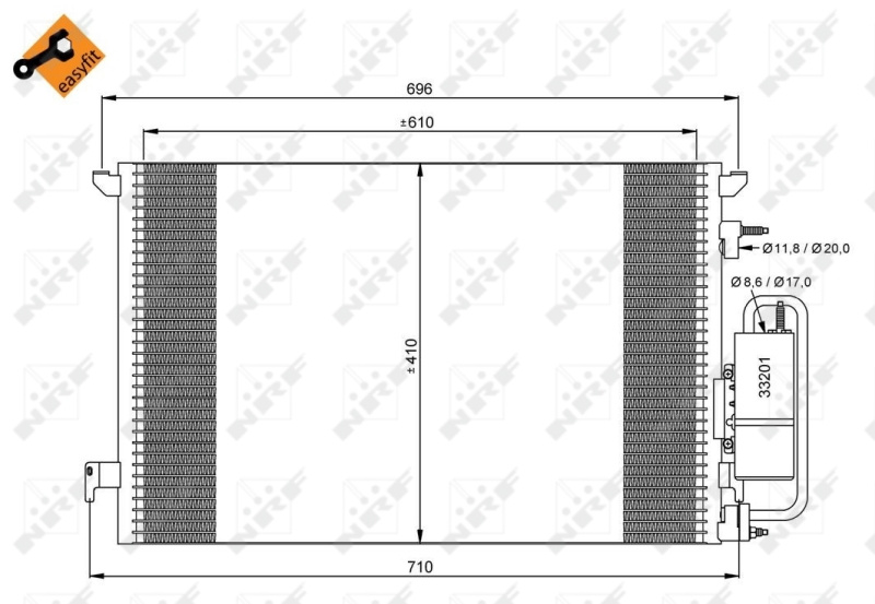 RADIATOR CLIMA AC ~ OPEL VECTRA C GTS (Z02) 2002 2