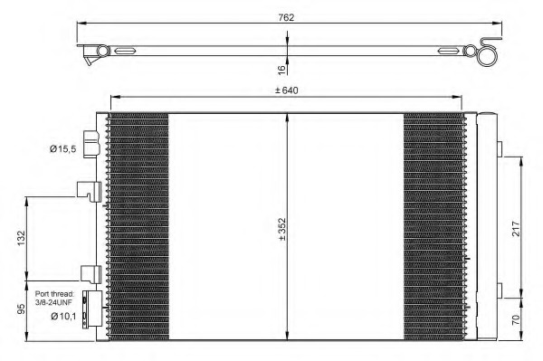 Radiator clima/AC # Renault Fluence 2014 2015 2016 2017 2018 2019 2020 2021 2022 2023 2024 2025 # 35938 # NRF