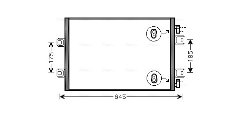 RADIATOR CLIMA AC ~ RENAULT TRUCKS MASCOTT Van 2004 2005 2006 2007 2008 2009 2010 ~ RTA5406 AVA ~ AVA COOLING