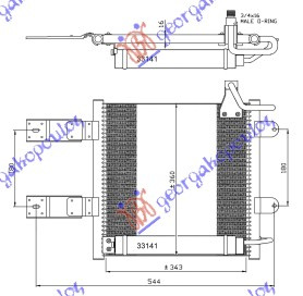 Radiator clima Ac/ SEAT AROSA 97-00 SEAT AROSA 00-