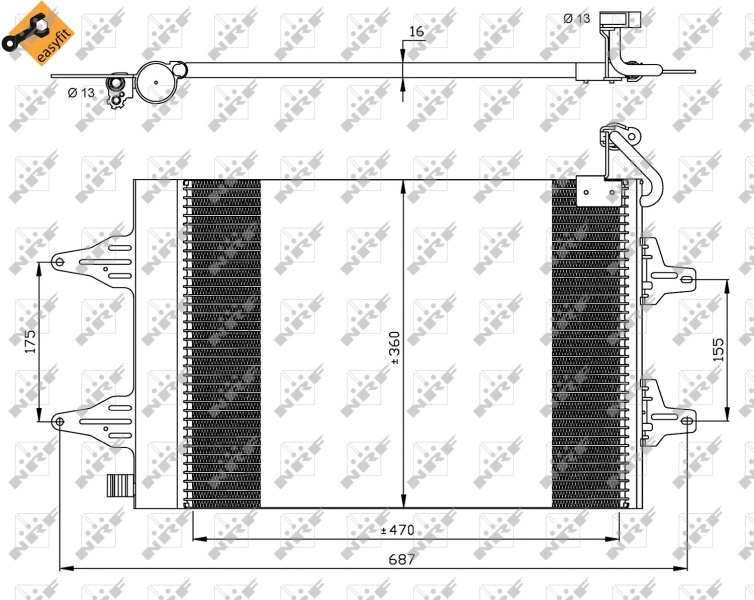 Radiator clima/AC ~ Seat Cordoba 2002 20