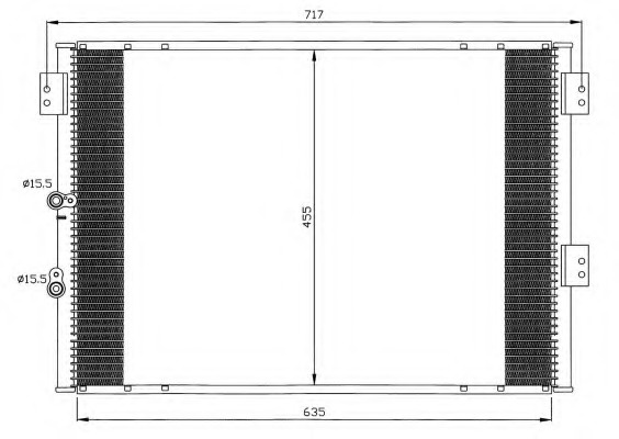 Radiator clima/AC # Toyota Hiace 1995 1996 1997 1998 1999 2000 2001 2002 2003 2004 2005 2006 # 35461 # NRF