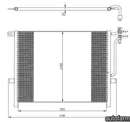Radiator Clima Aer Conditionat BMW 3 E46 NRF 35589