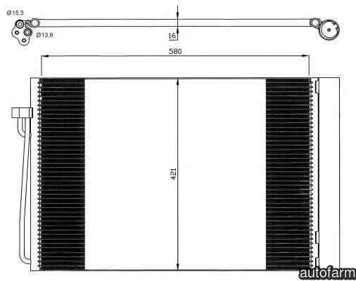 Radiator Clima Aer Conditionat BMW 7 E65 E66 E67 NRF 35537