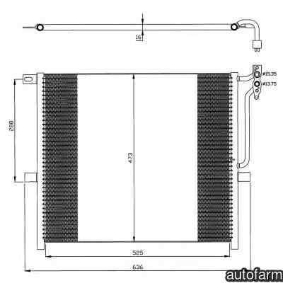 Radiator Clima Aer Conditionat BMW X3 E83 NRF 35468