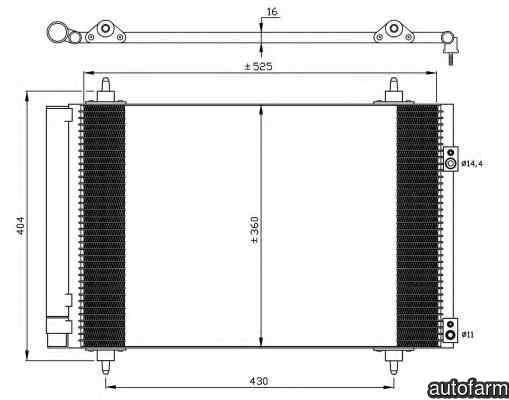 Radiator Clima Aer Conditionat CITROËN C4 limuzin