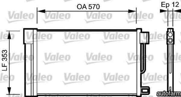 Radiator Clima Aer Conditionat FIAT PUNTO / GRANDE PUNTO 199 VALEO 818193