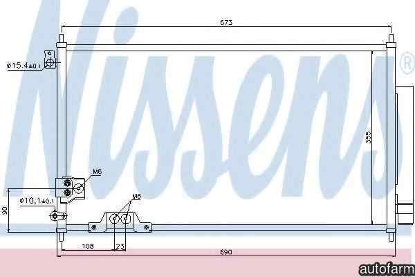 Radiator Clima Aer Conditionat HONDA ACCORD VII Tourer (CM) NISSENS 94788