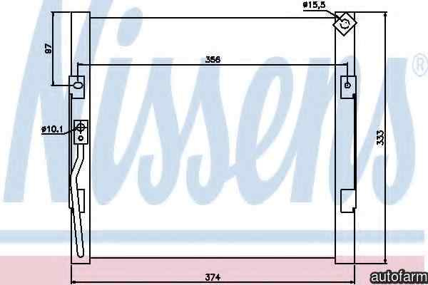 Radiator Clima Aer Conditionat HONDA CIVIC V cupe (EJ) NISSENS 94289