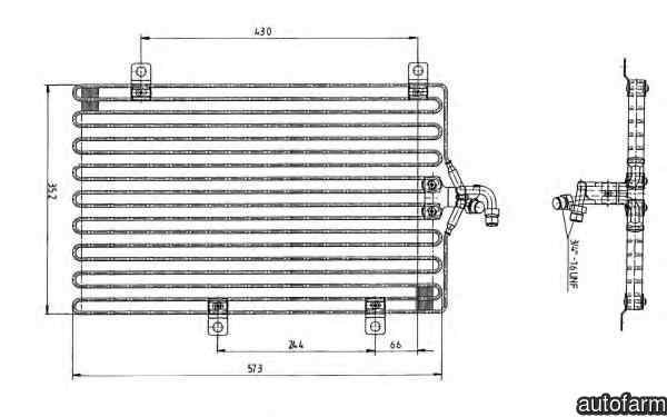 Radiator Clima Aer Conditionat LANCIA DELTA II 836 NRF 35052