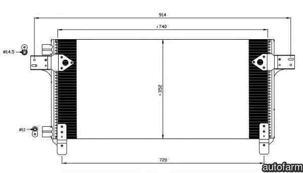 Radiator Clima Aer Conditionat MAN TGX NRF 35620