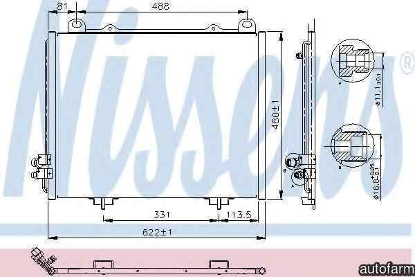 Radiator Clima Aer Conditionat MERCEDES-BENZ E-CLASS (W210) NISSENS 94285