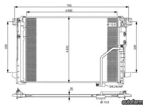 Radiator Clima Aer Conditionat MERCEDES-BENZ GLK-CLASS X204 NRF 35793