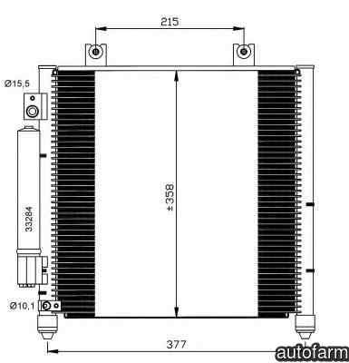 Radiator Clima Aer Conditionat OPEL AGILA A H00 NRF 35637