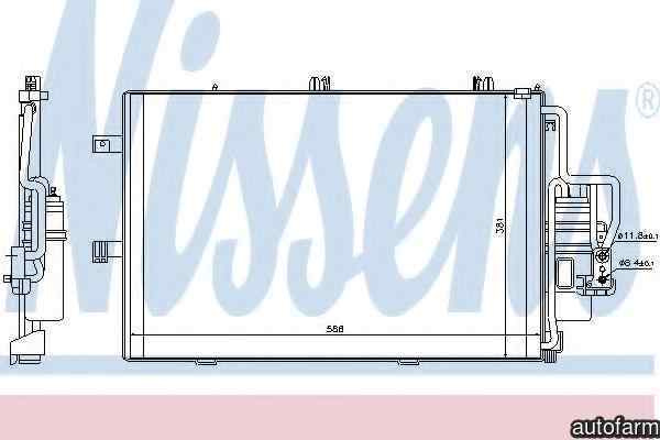Radiator Clima Aer Conditionat OPEL CORSA C F08 F68 NISSENS 94721
