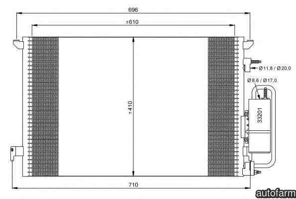 Radiator Clima Aer Conditionat OPEL SIGNUM NRF 35929