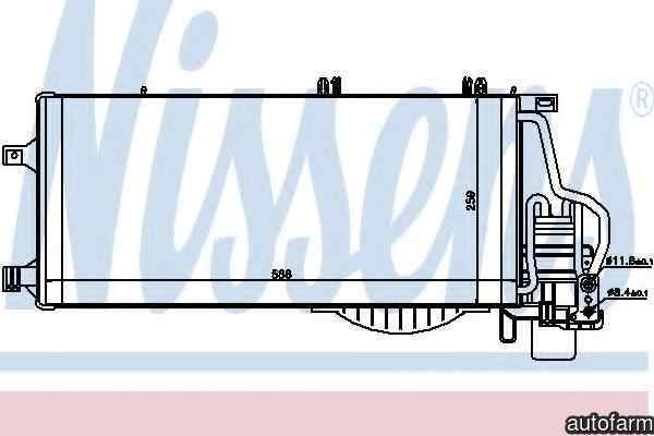 Radiator Clima Aer Conditionat OPEL TIGRA TwinTop NISSENS 94722