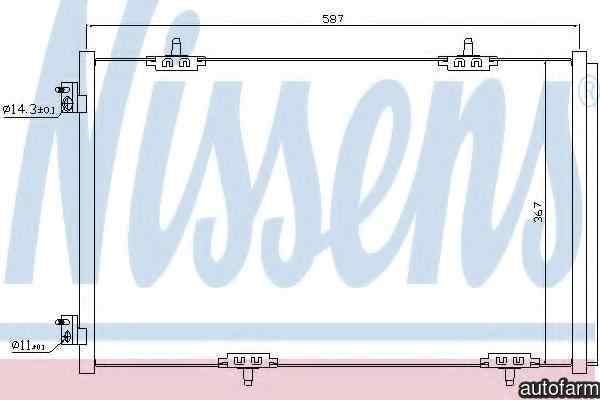 Radiator Clima Aer Conditionat PEUGEOT 301 Producator NISSENS 940333