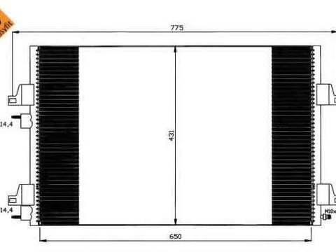 Radiator Clima Aer Conditionat RENAULT ESPACE III JE0 NRF 35557
