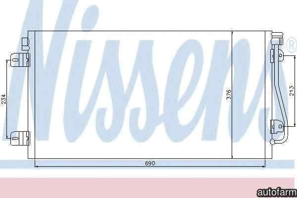 Radiator Clima Aer Conditionat RENAULT MASTER II caroserie (FD) NISSENS 94660