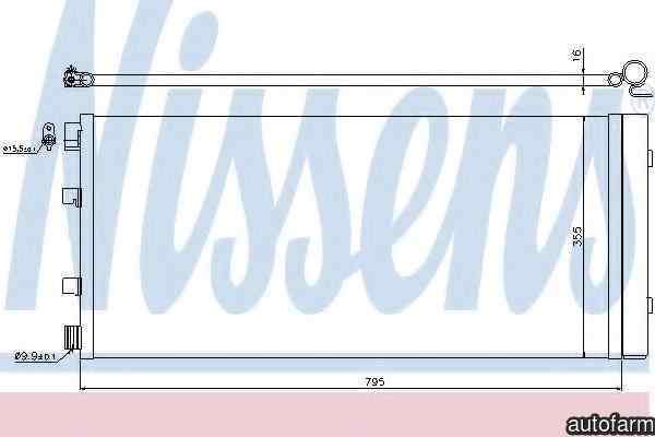 Radiator Clima Aer Conditionat RENAULT MASTER III caroserie FV NISSENS 940158