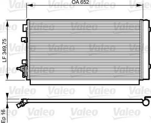 Radiator clima aer conditionat RENAULT MEGANE III Grandtour KZ0/1 Producator VALEO 814187